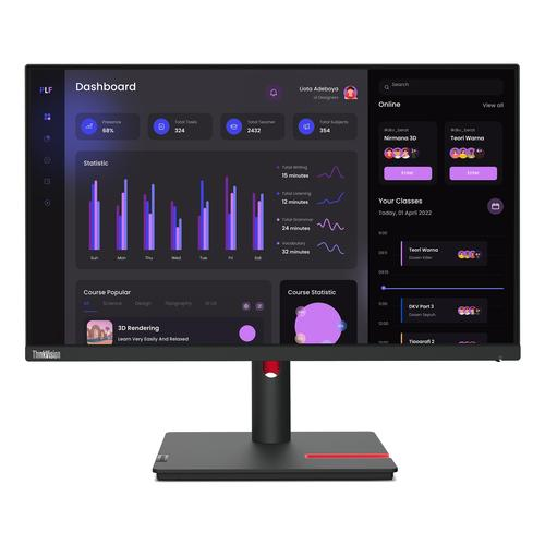 Lenovo ThinkVision T24i-30 LED display 60,5 cm (23.8") 1920 x 1080 Pixels Full HD Zwart