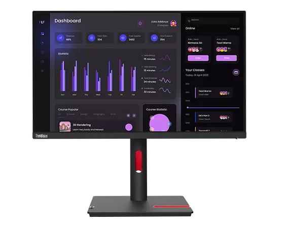 Lenovo ThinkVision T24i-30 LED display 60,5 cm (23.8") 1920 x 1080 Pixels Full HD Zwart