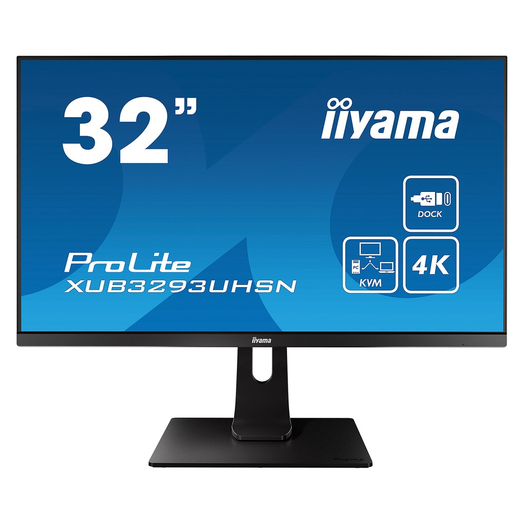 Iiyama ProLite XUB3293UHSN-B5 Computer Monitor 80 Cm (31.5") 3840 X 2160 Pixels 4K Ultra HD LCD Black