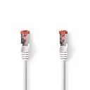 Nedis CAT6 Netwerkkabel | RJ45 Male | RJ45 Male | S/FTP | 0.25 m | Wit