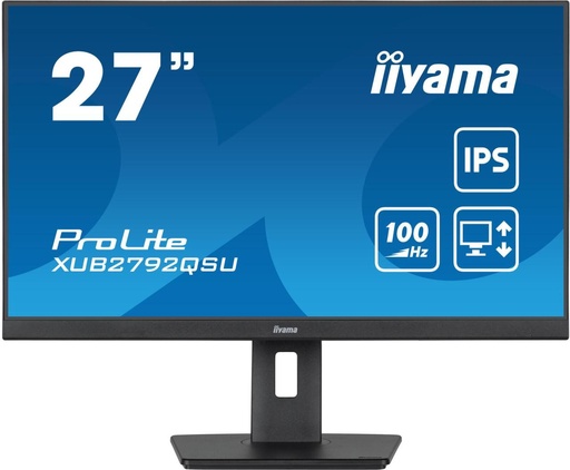 [XUB2792QSU-B6] iiyama ProLite computer monitor 68,6 cm (27") 2560 x 1440 Pixels Full HD LED Zwart