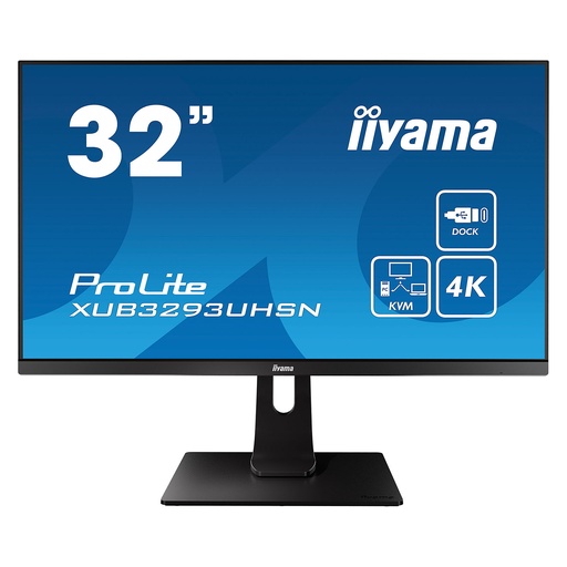 [XUB3293UHSN-B5] Iiyama ProLite XUB3293UHSN-B5 Computer Monitor 80 Cm (31.5") 3840 X 2160 Pixels 4K Ultra HD LCD Black