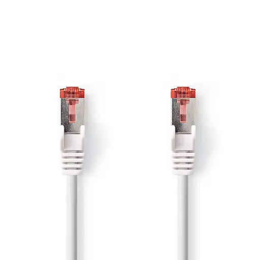[CCGL85221WT025] Nedis CAT6 Netwerkkabel | RJ45 Male | RJ45 Male | S/FTP | 0.25 m | Wit